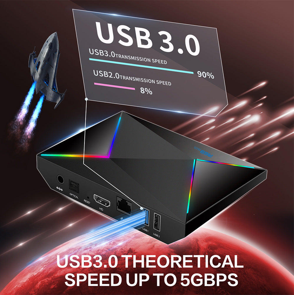 Android 14 Streaming Box 4GB 64GB - WiFi Enabled Universal Streaming Media Player