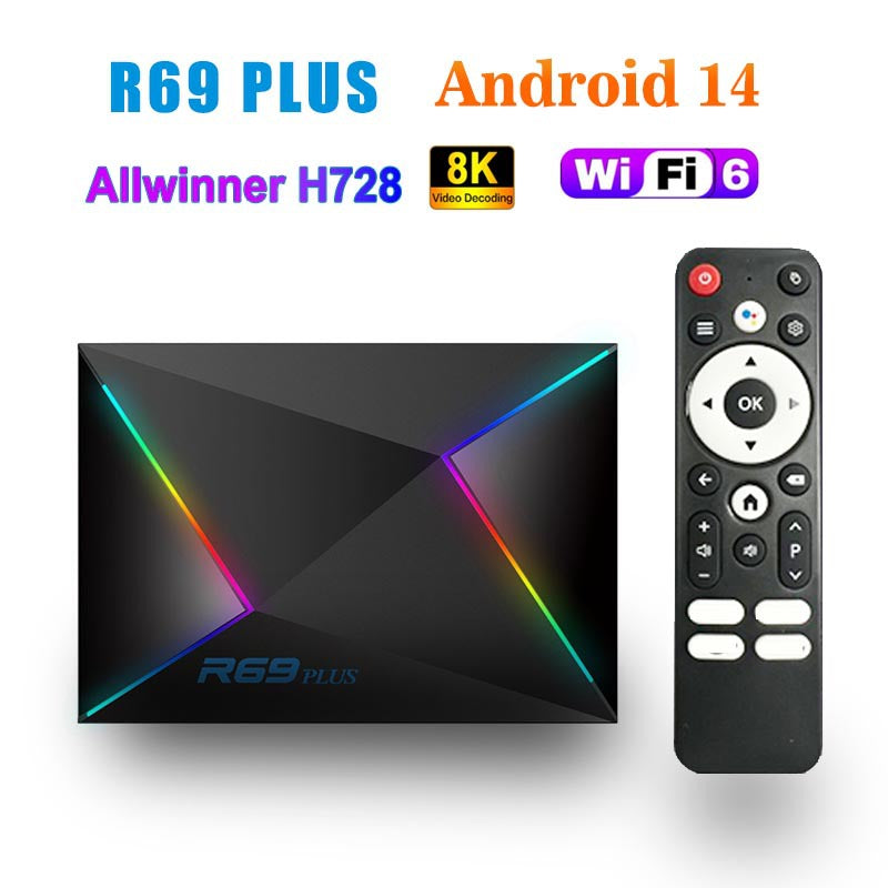 Android 14 Streaming Box 4GB 64GB - WiFi Enabled Universal Streaming Media Player